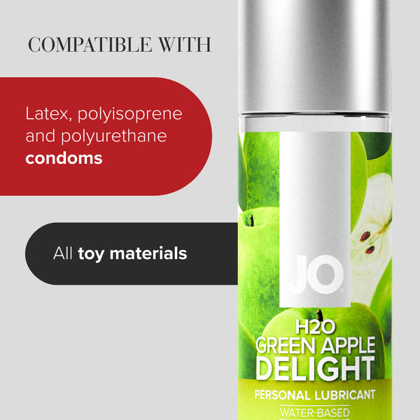 System JO H2O Green Apple Delight Flavored Lubricant 4 oz