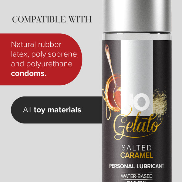 System JO Gelato Salted Caramel Flavored Lubricant 4 oz