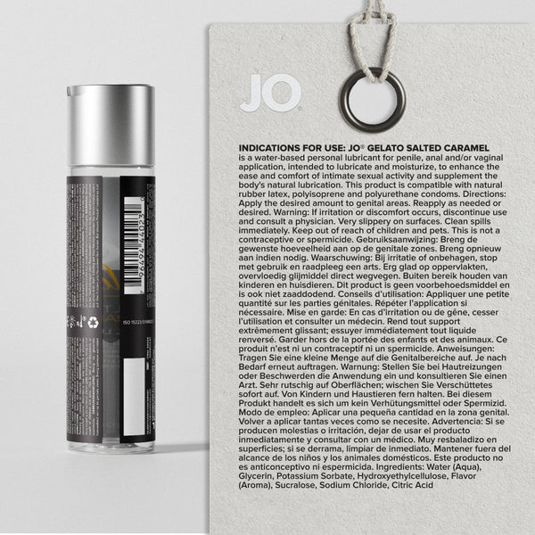 System JO Gelato Salted Caramel Flavored Lubricant 4 oz