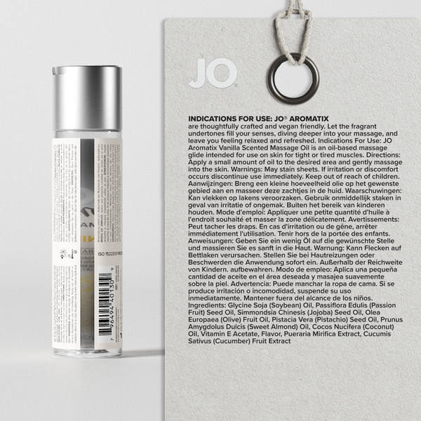 System JO Aromatix Vanilla Kissable Massage Oil 4 oz