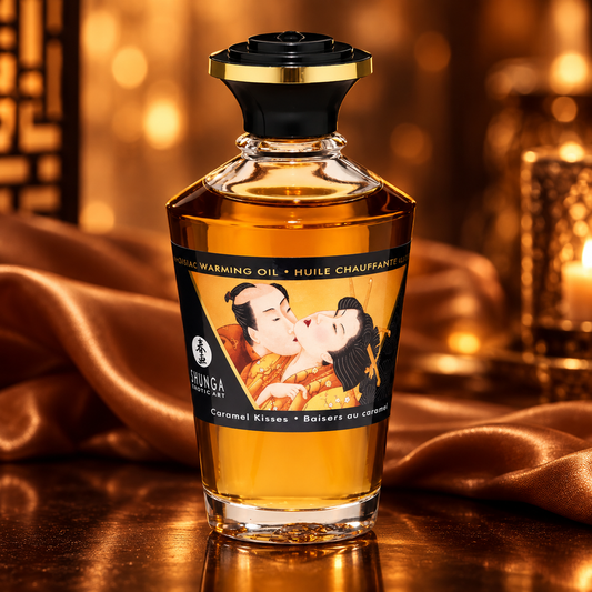 Shunga Aphrodisiac Warming Oil - Caramel Kisses 3.5 oz
