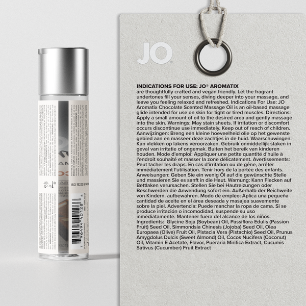 System JO Aromatix Chocolate Kissable Massage Oil 4 oz
