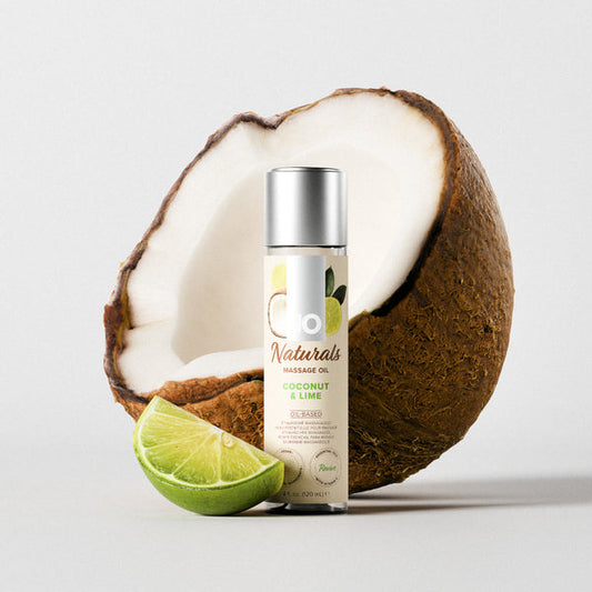 System JO Naturals Massage Oil - Coconut & Lime 4 oz