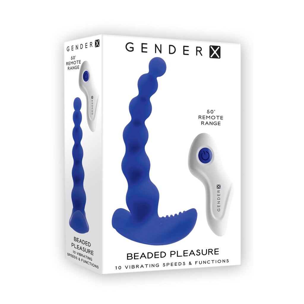Gender X Beaded Pleasure Remote Control Beaded Vibrator
