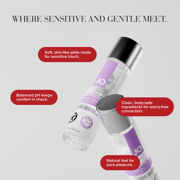 System JO Agapé Original pH-Balanced Water-Based Lubricant 4 oz