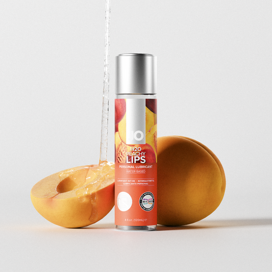 System JO H2O Peachy Lips Flavored Lubricant 4 oz
