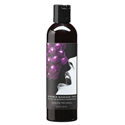 Earthly Body Massage Oil - Grape 8 oz