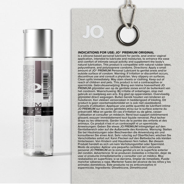 System JO Premium Original Silicone Lubricant 4 oz