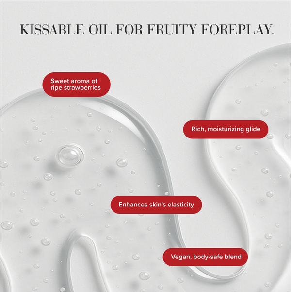 System JO Aromatix Strawberry Kissable Massage Oil 4 oz