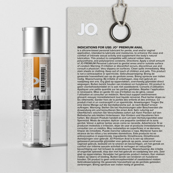 System JO Premium Anal Original Silicone Lubricant 2 oz