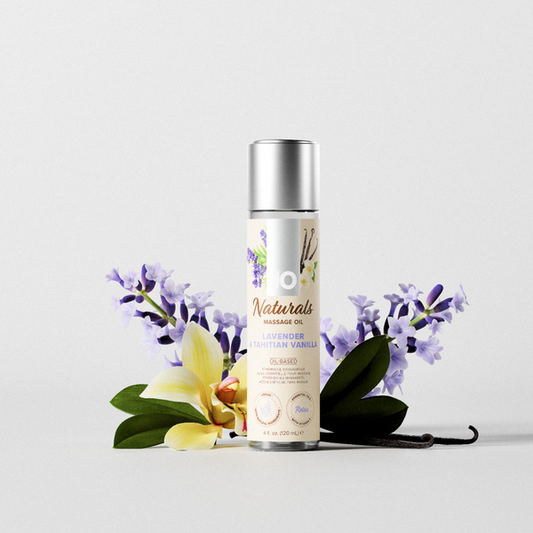 System JO Naturals Massage Oil - Lavender & Tahitian Vanilla 4 oz
