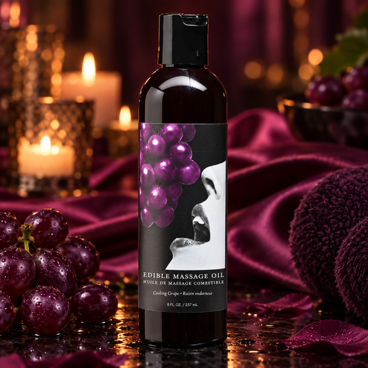 Earthly Body Massage Oil - Grape 8 oz