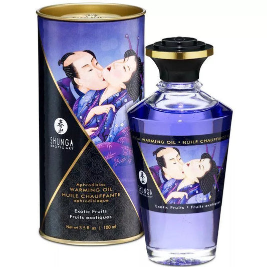 Shunga Aphrodisiac Warming Oil - Exotic Fruits 3.5 oz