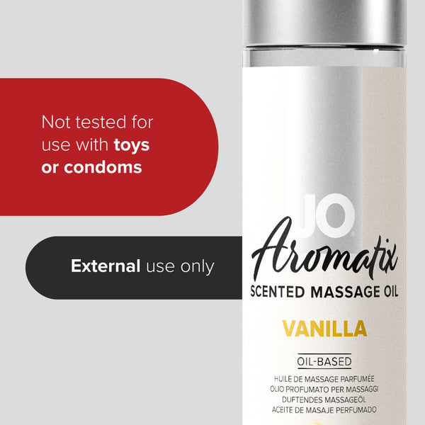 System JO Aromatix Vanilla Kissable Massage Oil 4 oz