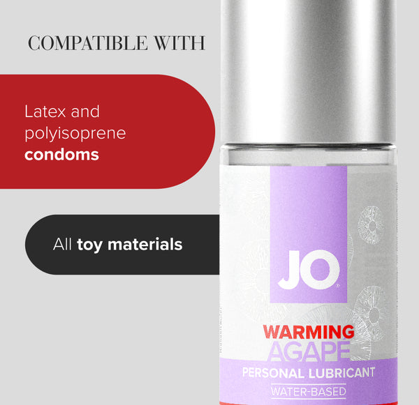 System JO Agapé Warming pH-Balanced Lubricant 2 oz