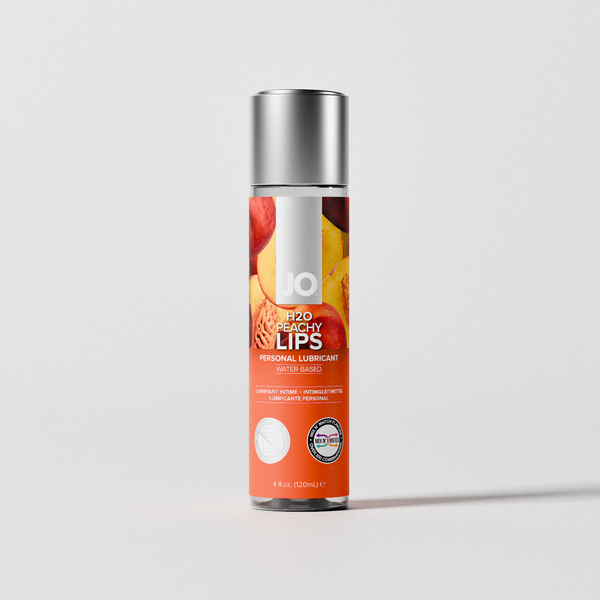 System JO H2O Peachy Lips Flavored Lubricant 4 oz