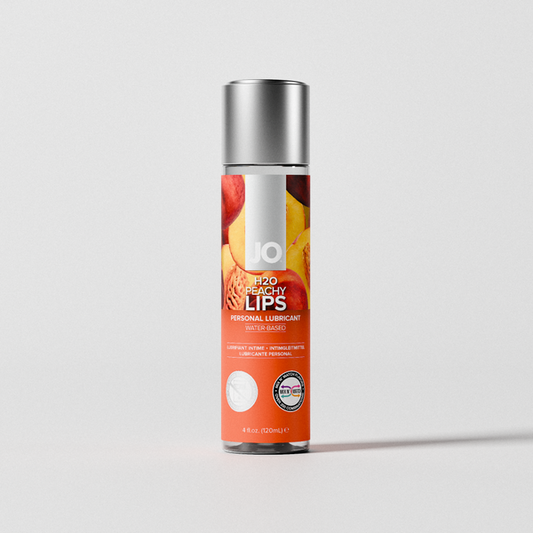 System JO H2O Peachy Lips Flavored Lubricant 4 oz