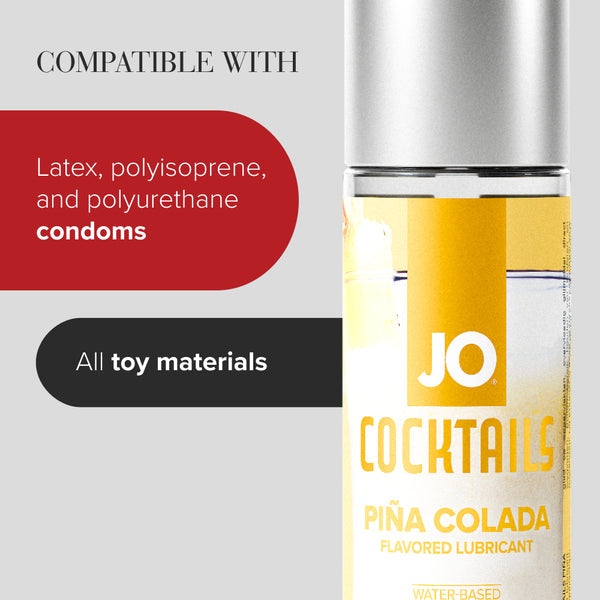 System JO Cocktails Pina Colada Flavored Lubricant 2 oz