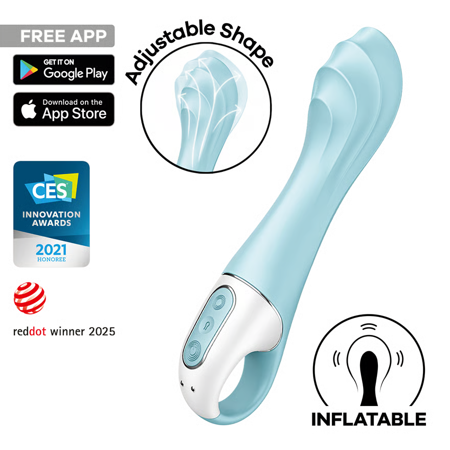 Satisfyer Air Pump Vibrator 5+ - Blue
