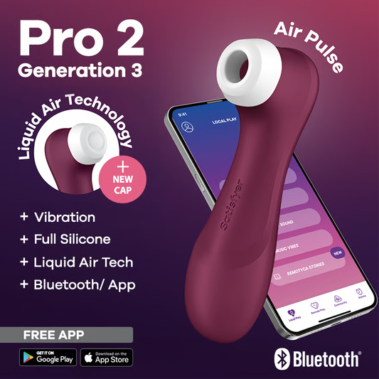 Satisfyer Pro 2 Generation 3 Connect App - Wine Red
