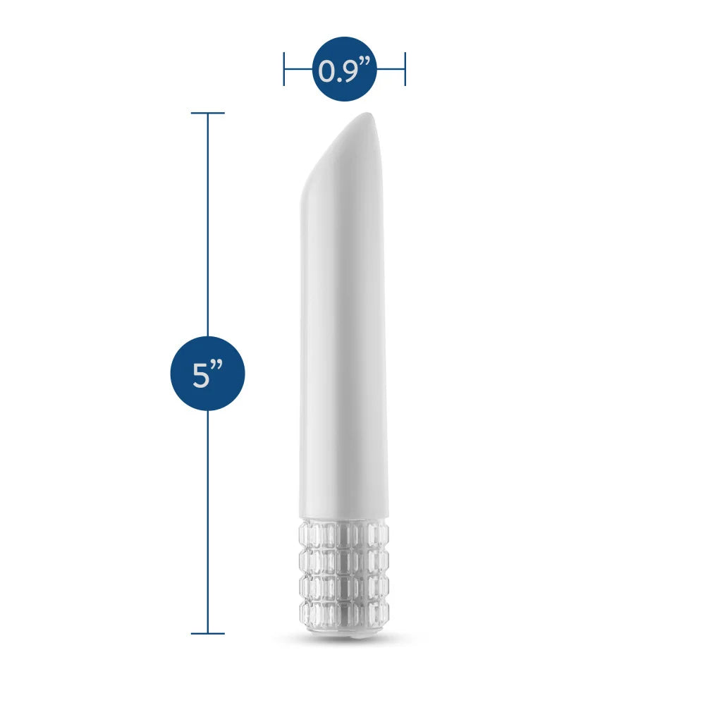 Oh My Gem Bold 5" Pocket-Sized Power Vibrator – White