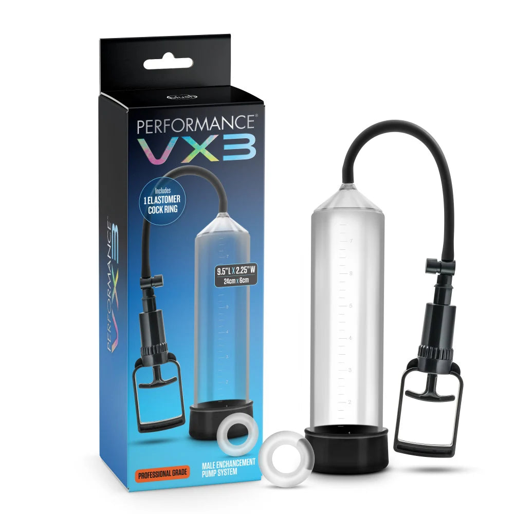 Performance by Blush VX3 Male Enhancement Pump – Clear/Black