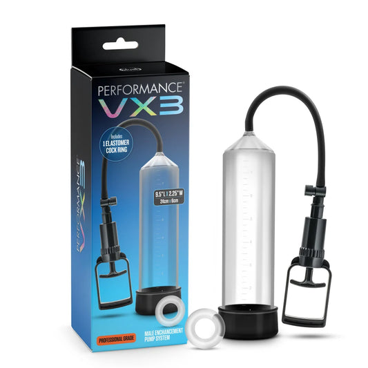 Performance by Blush VX3 Male Enhancement Pump – Clear/Black