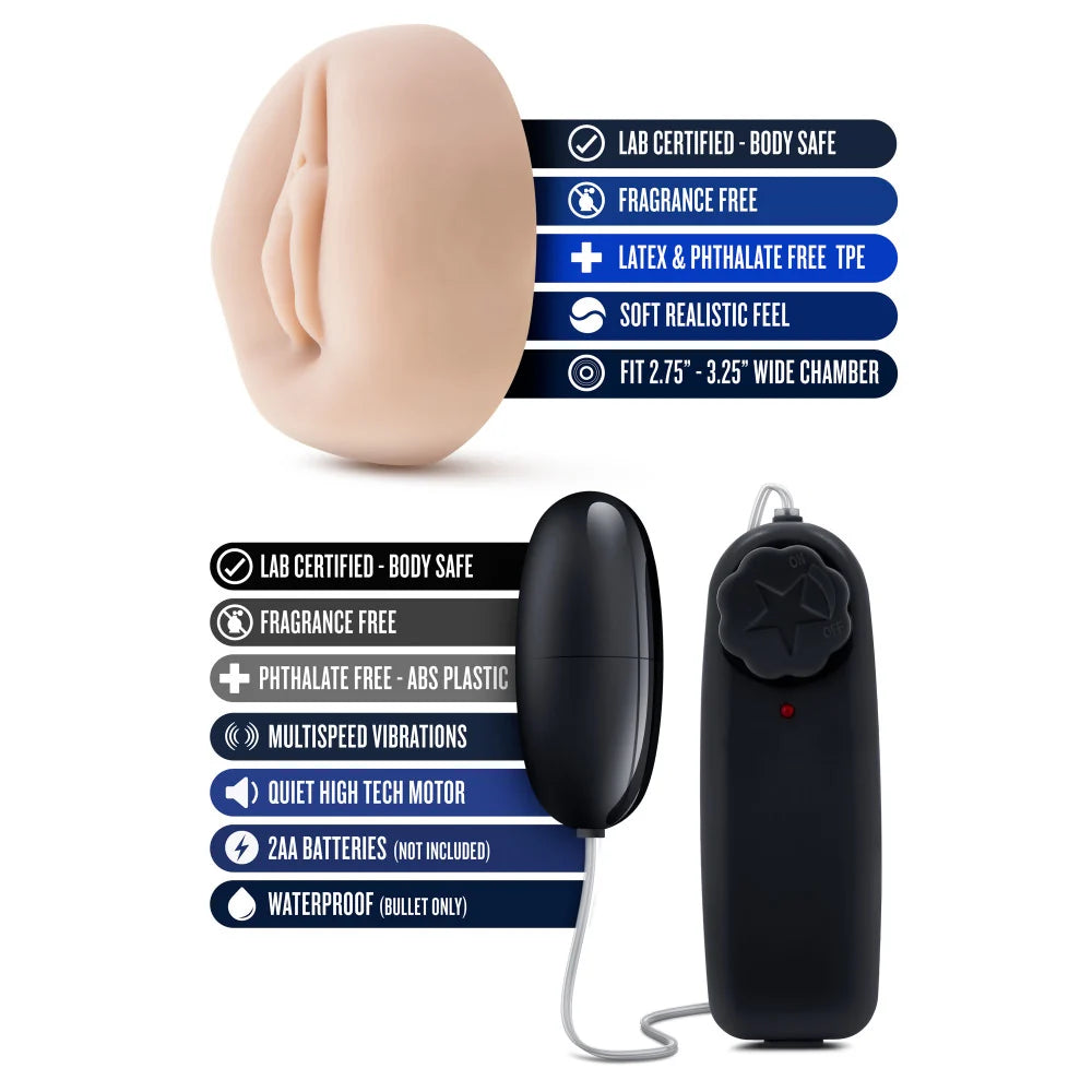 Performance by Blush VX4 Vibrating Male Enhancement Pump – Clear/Black