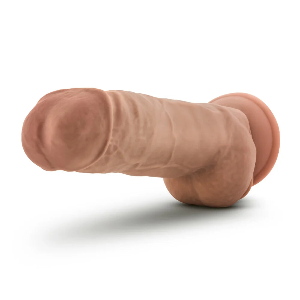 Au Naturel Big Boy 10" Dual Density Dildo with Suction Cup – Mocha
