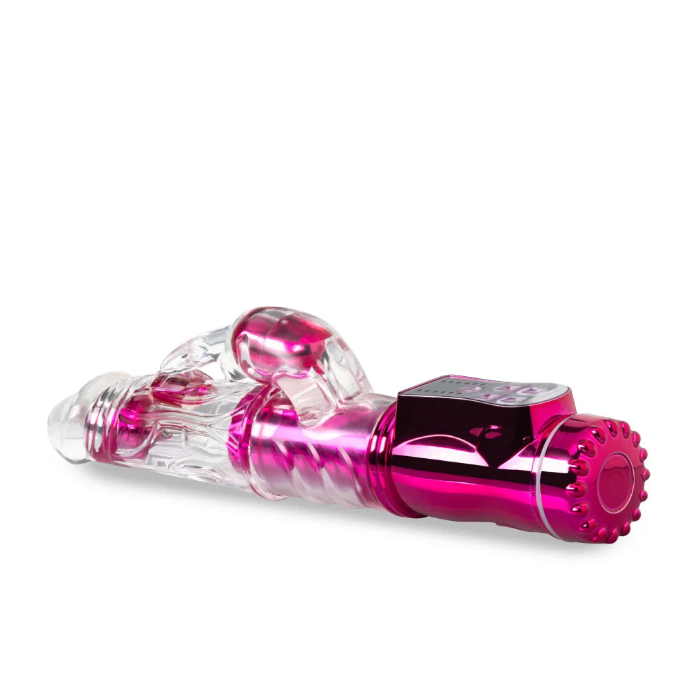 Sexy Things Frisky Rabbit 9" Gyrating Rabbit Vibrator – Pink